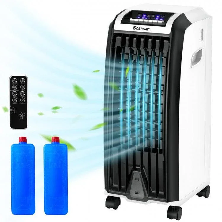 Refroidisseur d'air COSTWAY EP23666A | Évaporatif | Portable| 3 modes de vent et minuterie