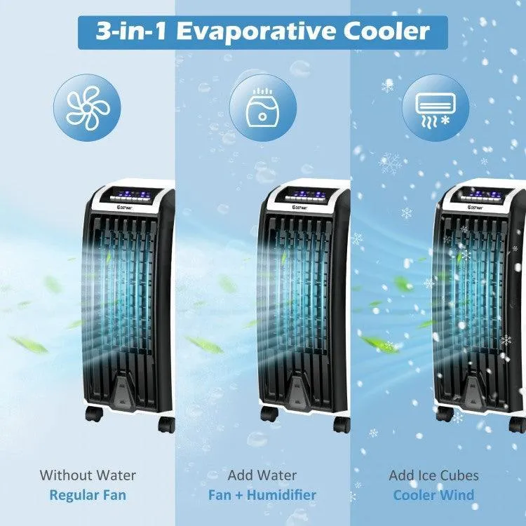 Refroidisseur d'air COSTWAY EP23666A | Évaporatif | Portable| 3 modes de vent et minuterie