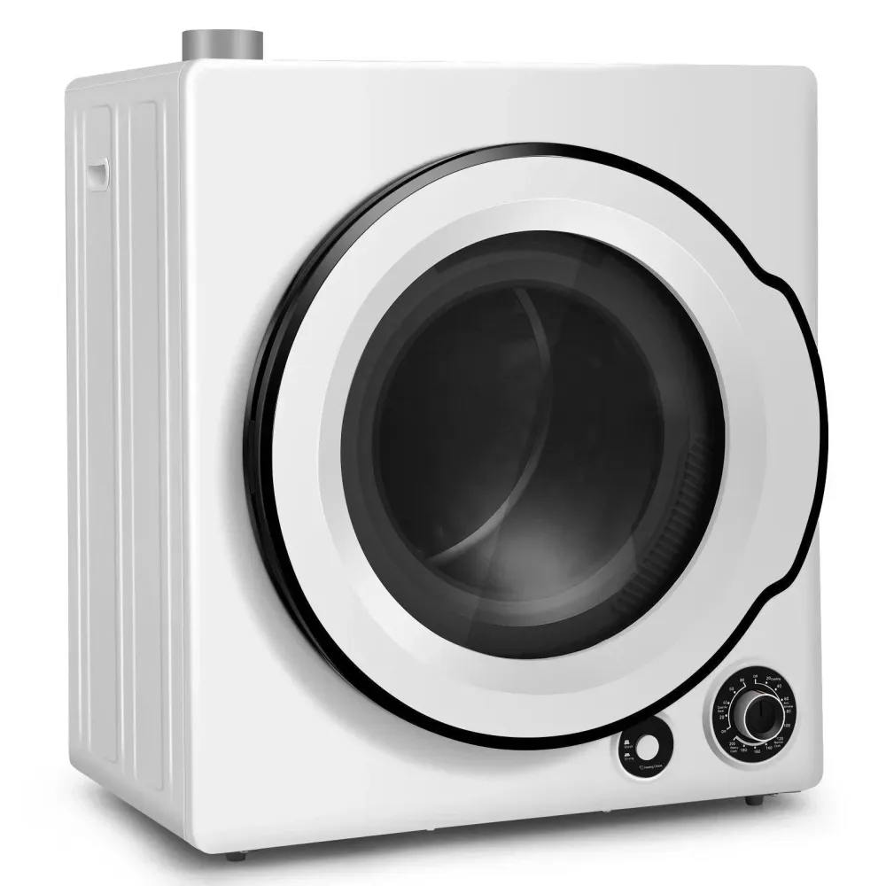 Sèche-linge électrique compact COSTWAY FP10092US-WH, 4KG, 110V, 1350W, 5 programmes de séchage
