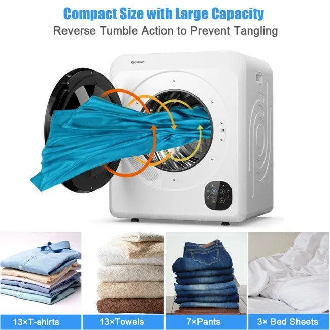 Sèche-linge électrique COSTWAY Cuve en acier inoxydable EP24458US, 110V, 1700W, 6KG, 13.2LBS, 3.22 CU. FT.