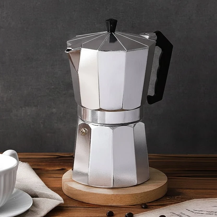 CAFÉPRO – Cafetière expresso italienne portable en aluminium pour un arôme intense Cozey Maison
