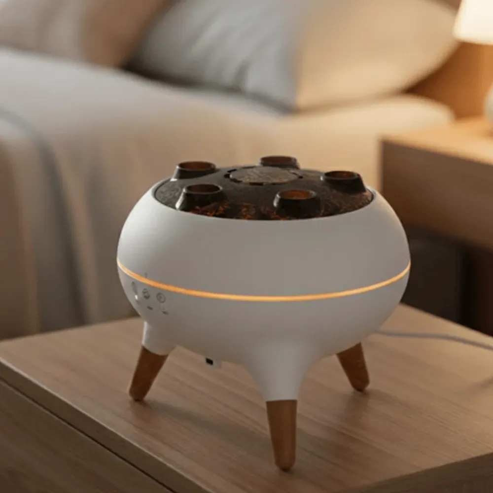JELLYLUME – Humidificateur d'air dynamique en forme de méduse & diffuseur d'arômes, télécommandé Cozey Maison