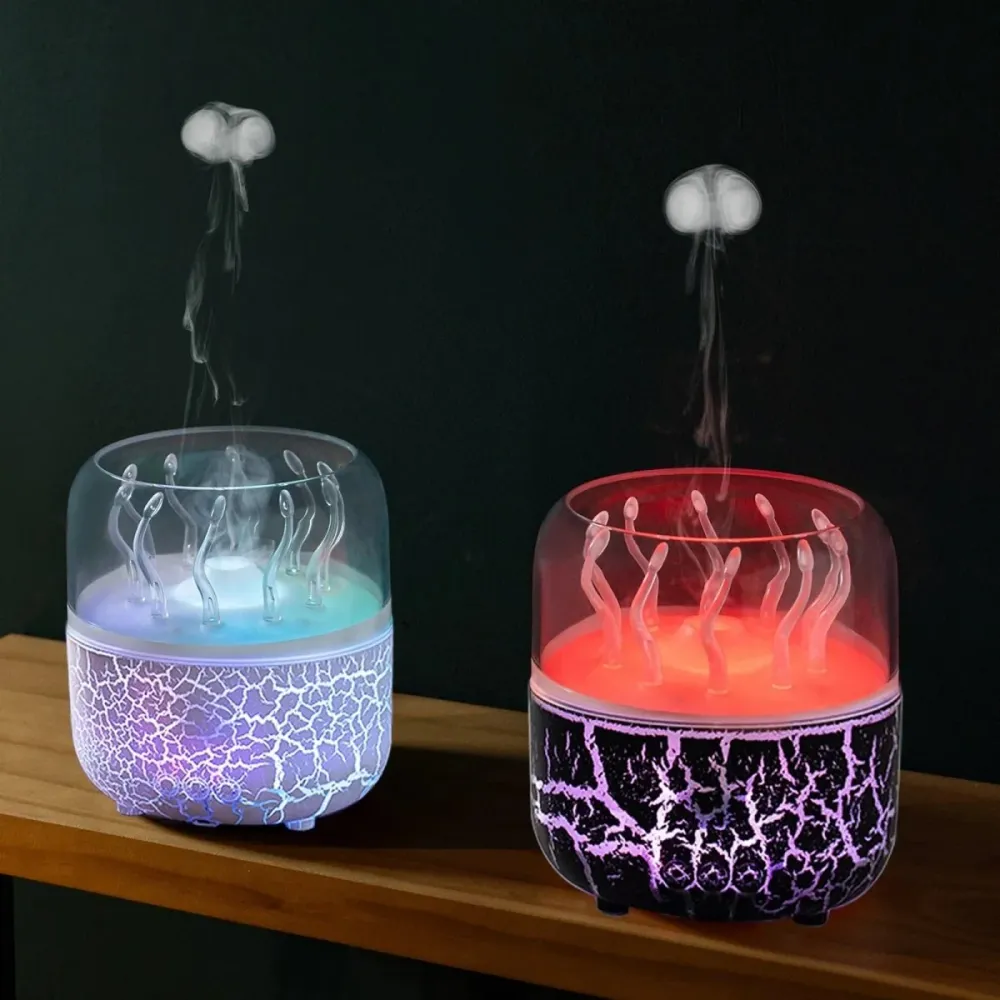 JELLYZEN – Humidificateur d'arôme méduse 280 ml avec minuterie Cozey Maison
