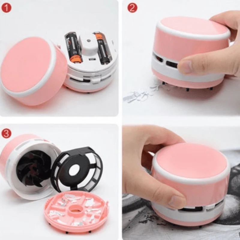 Portable Mini Vacuum - Aspirateur de table et de voiture portable avec embout de brosse Cozey Maison