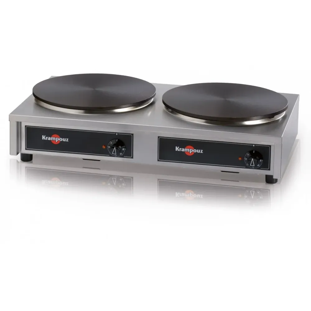 Crêpière Électrique Double Standard Carré Krampouz 40 Cm