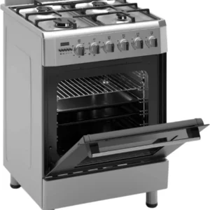 Cuisinière à gaz autoportante Wiggo WO-E609R(XX)-2 - 60 cm - Acier inoxydable