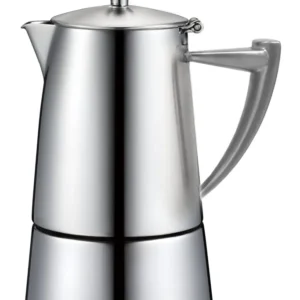 Cuisinox - Cafetière Espresso satinée Roma (6 tasses)