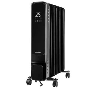 Daewoo Black Portable Oil-Filled Radiator - HEA1978GE