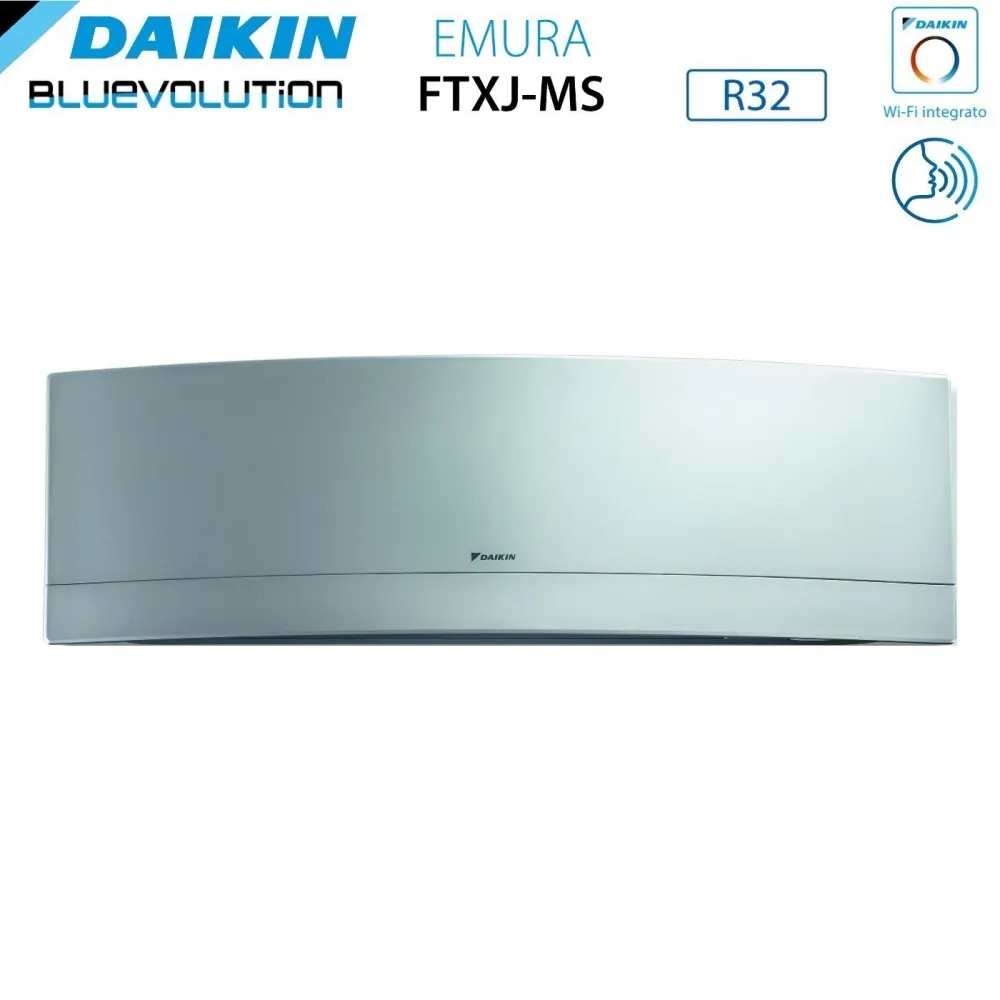 Daikin Bluevolution Climatiseur Quad Split Inverter Emura Silver Series 9+9+12+12 Avec 4mxm80n R-32 Wi-Fi intégré 9000+900...