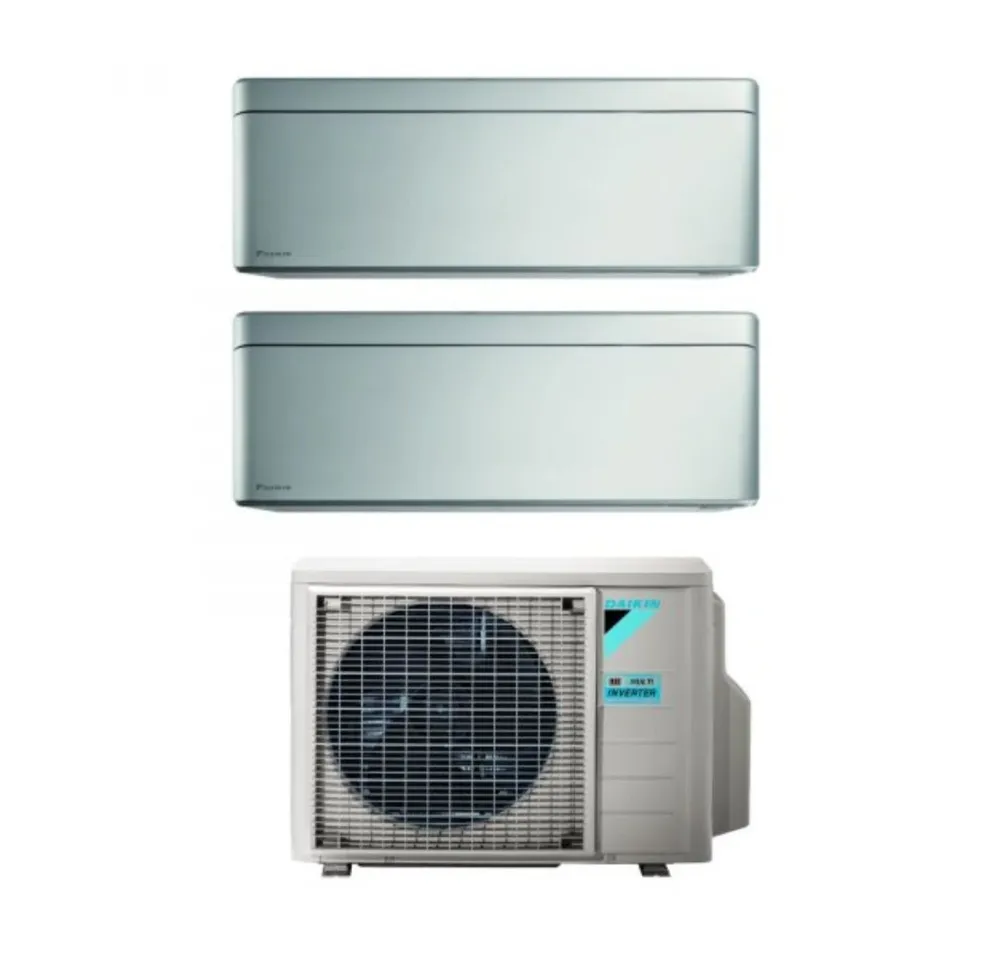 Daikin Bluevolution Dual Split Inverter Climatiseur Élégant Total Silver Série 9+15 Avec 2mxm50m9/N R-32 Wi-Fi Intégré 900...