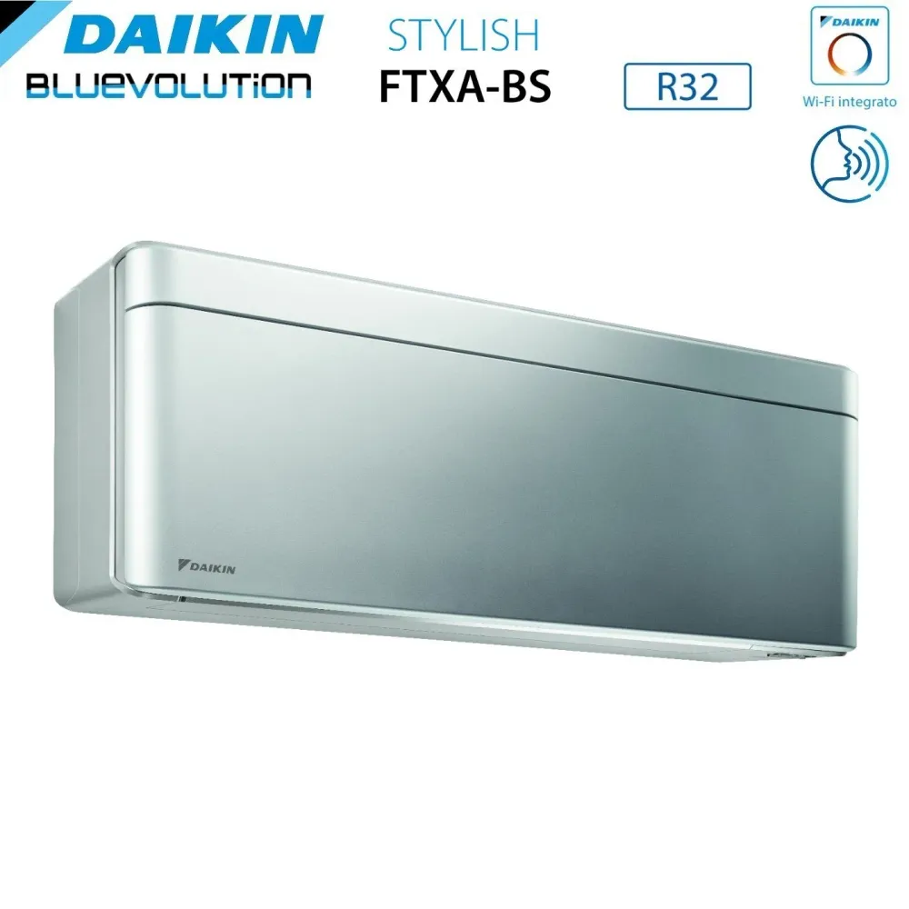 Daikin Bluevolution Dual Split Inverter Climatiseur Climatiseur Élégant Total Silver Series 15 + 15 Avec 2mxm50m9 / N R-32...