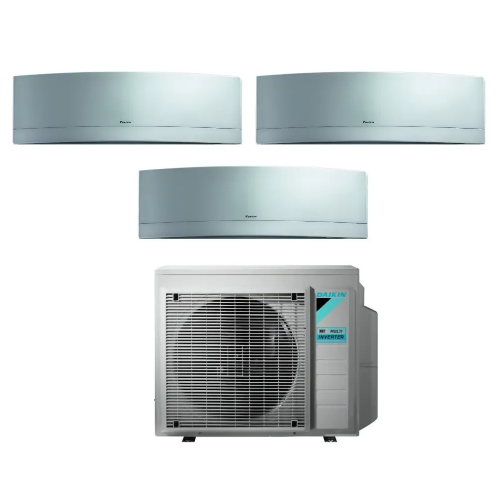 Daikin Bluevolution Trial Split Inverter Air Conditioner Emura Silver 9+9+12 Series Avec 3mxm68n R-32 Wi-Fi intégré 9000+9...