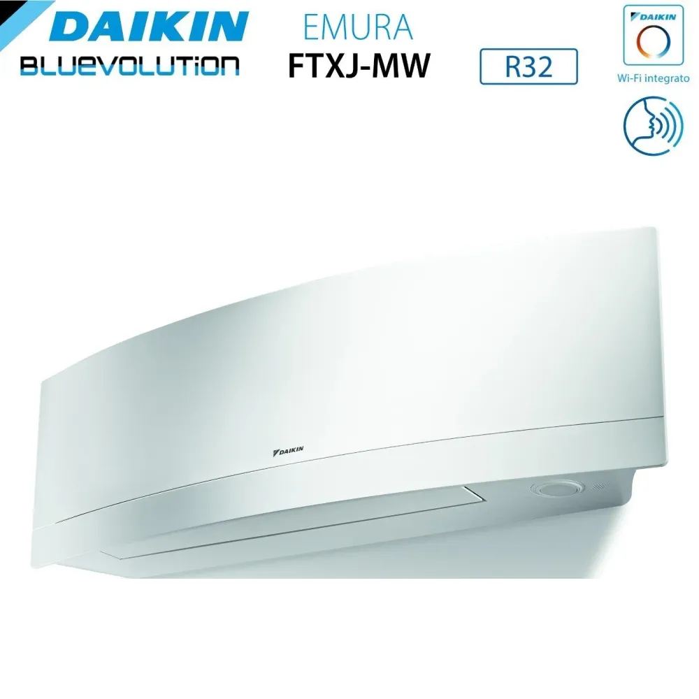 Daikin Bluevolution Trial Split Inverter Air Conditioner Emura White 7 + 7 + 7 Series Avec 3mxm52n R-32 Wi-Fi intégré 7000...