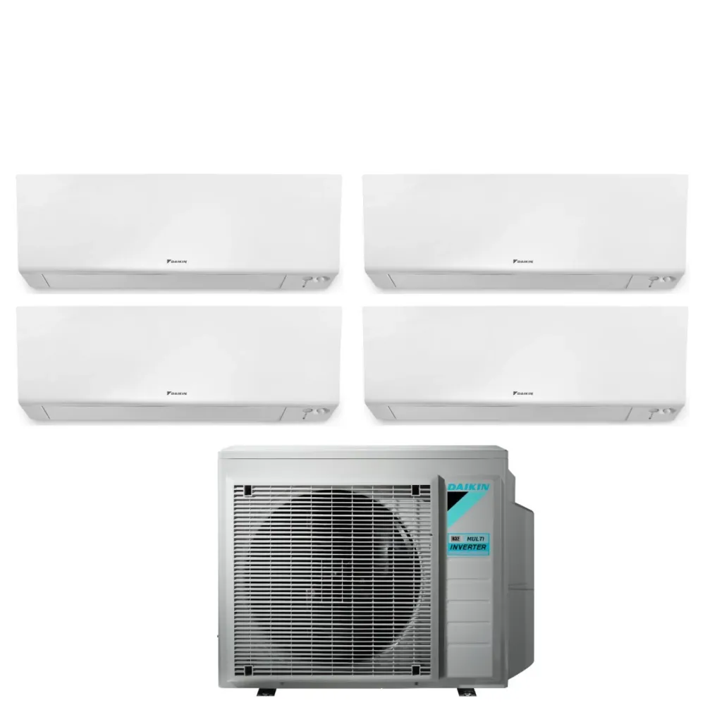 Daikin Climatiseur Bluevolution Quadri Split Inverter Series Ftxm/R Perfera Wall 9+9+9+12 Avec 4mxm68n R-32 Wi-Fi intégré...