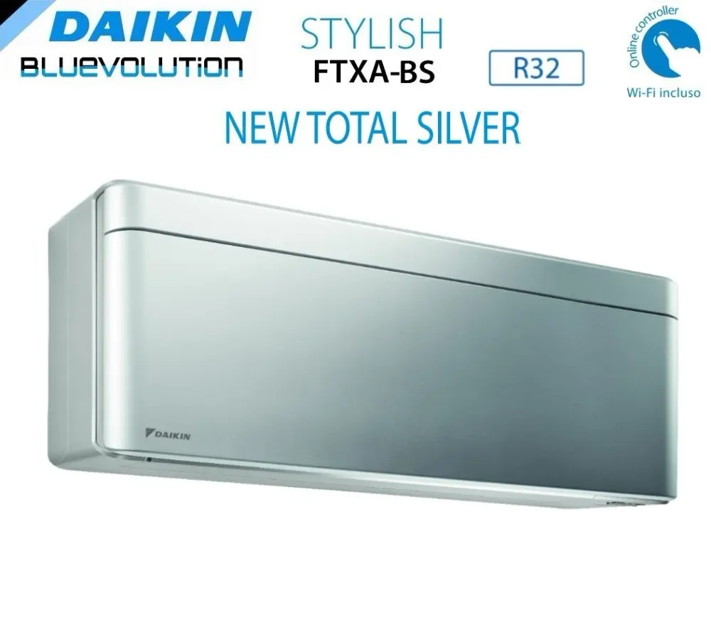 Daikin Climatiseur Bluevolution Quadri Split Inverter Élégant Total Silver Series Ftxa-Bs 9 + 9 + 9 + 12 Avec 4mxm80n R-32...