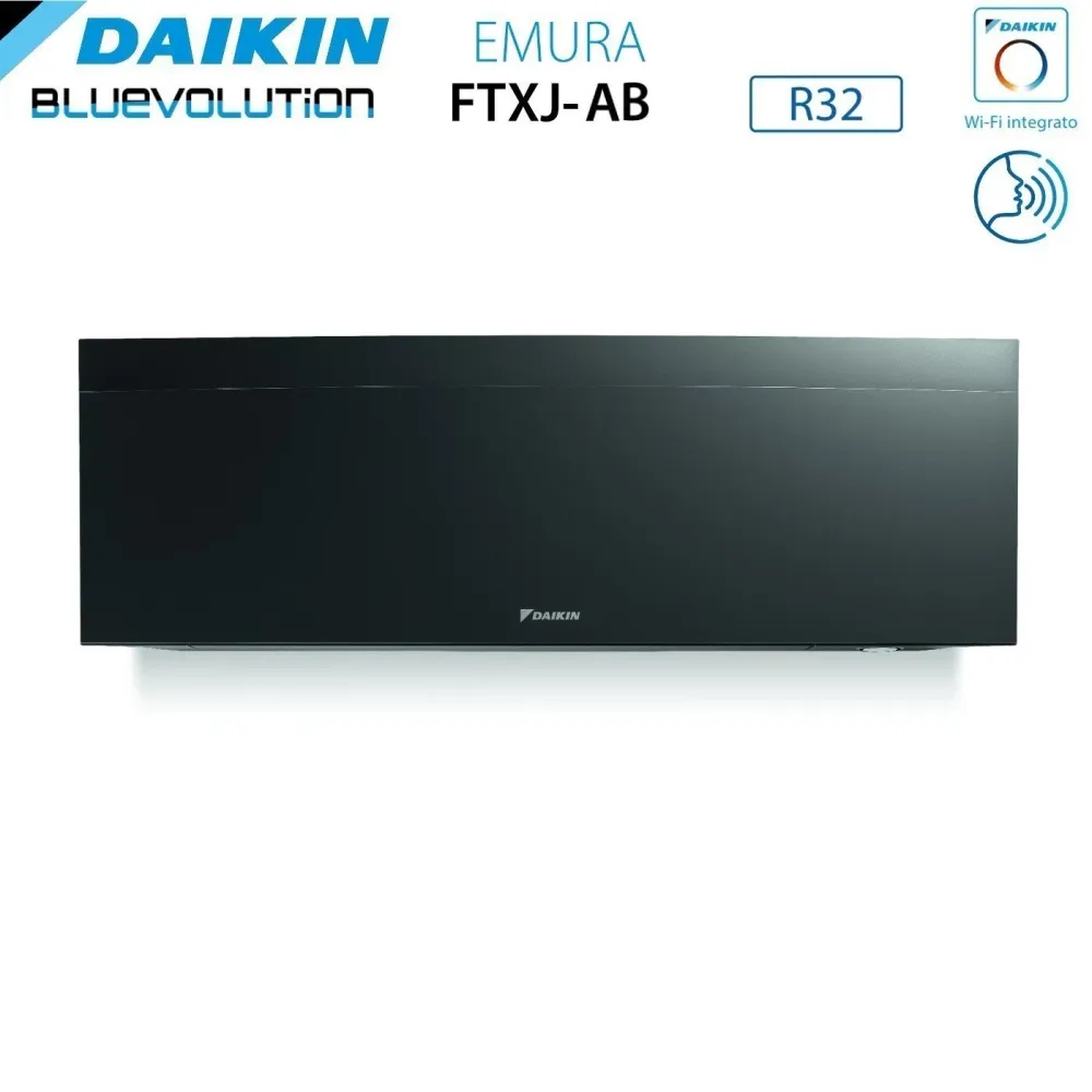 Daikin Climatiseur Bluevolution Quadri Split Inverter Emura Black Iii Series 9+9+9+15 Avec 4mxm80n R-32 Wi-Fi intégré 9000...
