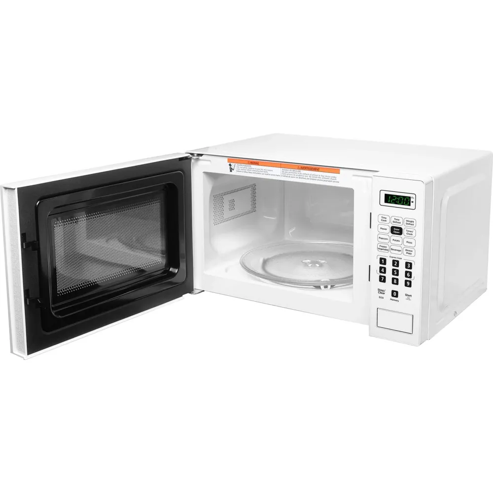 Danby Four à micro-ondes de comptoir de 17 po., 0,7 pi.cu. avec 6 options de cuisson automatique DBMW0721BWW