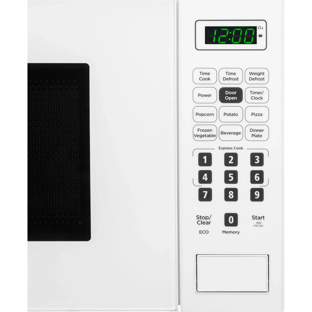 Danby Four à micro-ondes de comptoir de 17 po., 0,7 pi.cu. avec 6 options de cuisson automatique DBMW0721BWW