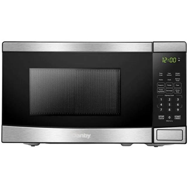 Danby Four à micro-ondes de comptoir de 17 po., 0,7 pi.cu. avec 6 options de cuisson automatique DBMW0721BBS