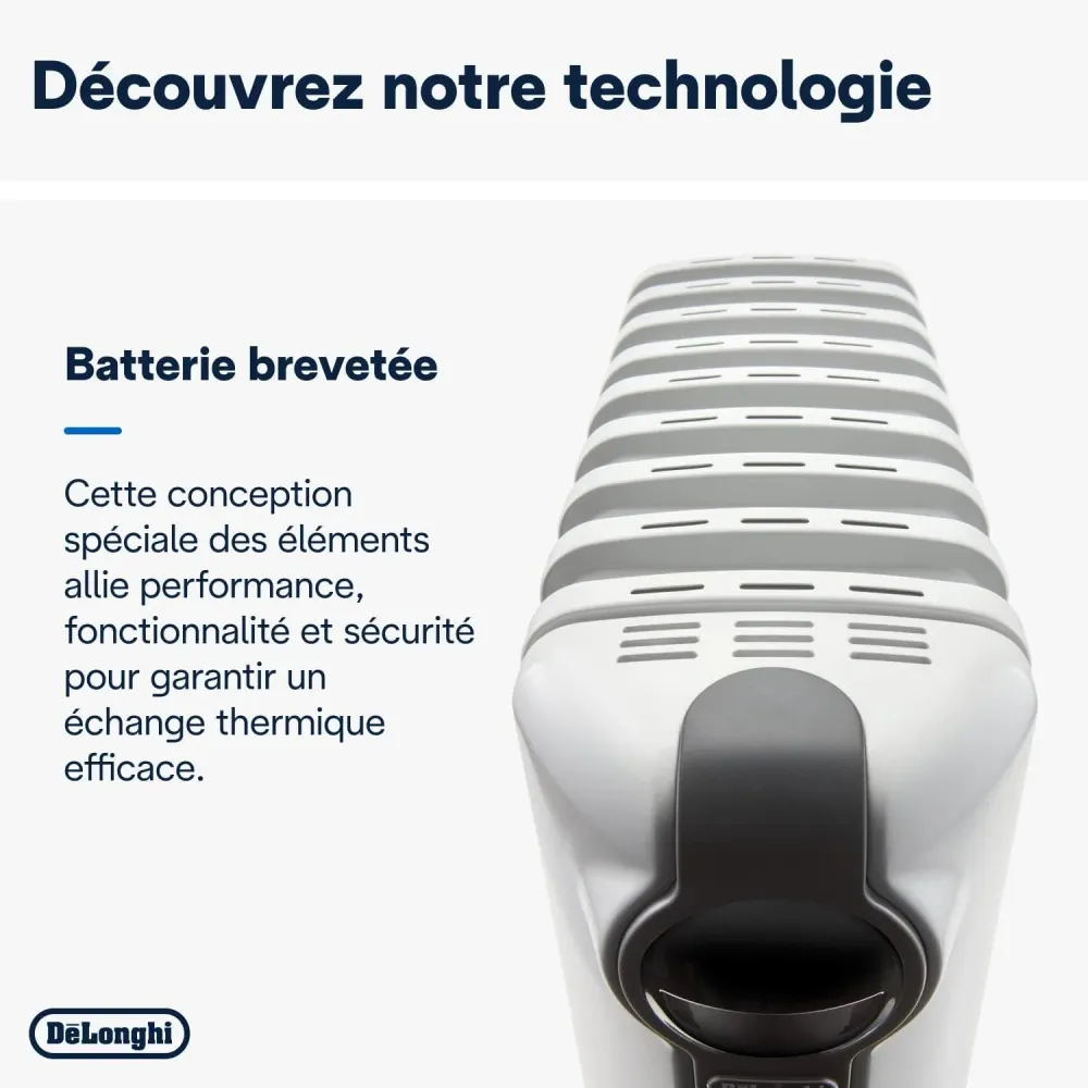 Bain d'huile 7 éléments Radia-S MECH-DELONGHI (TRRS0715) De'Longhi