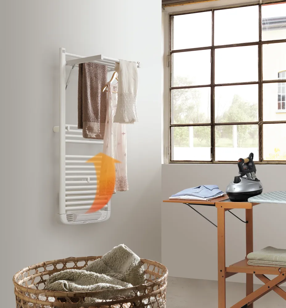 DELTACALOR Sèche-serviettes électrique avec soufflant 500W+1000W STENDINO