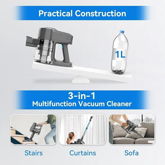 Devoac – Aspirateur Balai Sans Fil Léger et Puissant (Boite ouverte)