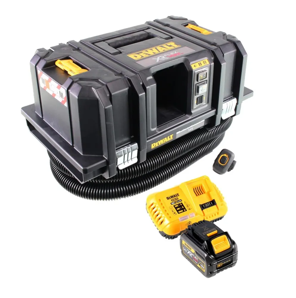 Dewalt DCV 586 MT1 Aspirateur eau et poussière sans fil 54V 11L Brushless + 1x Batterie FlexVolt 6,0Ah + Chargeur