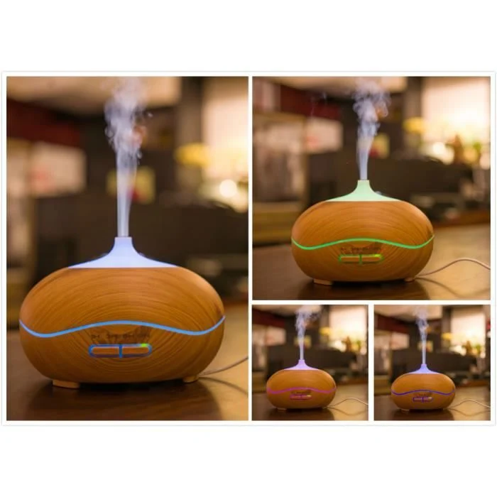 TD® Diffuseur d'Huile Essentielle 300ml Led light Humidificateur - Portable Diffuseur de parfum à Brume Fraîche - Traiteme...