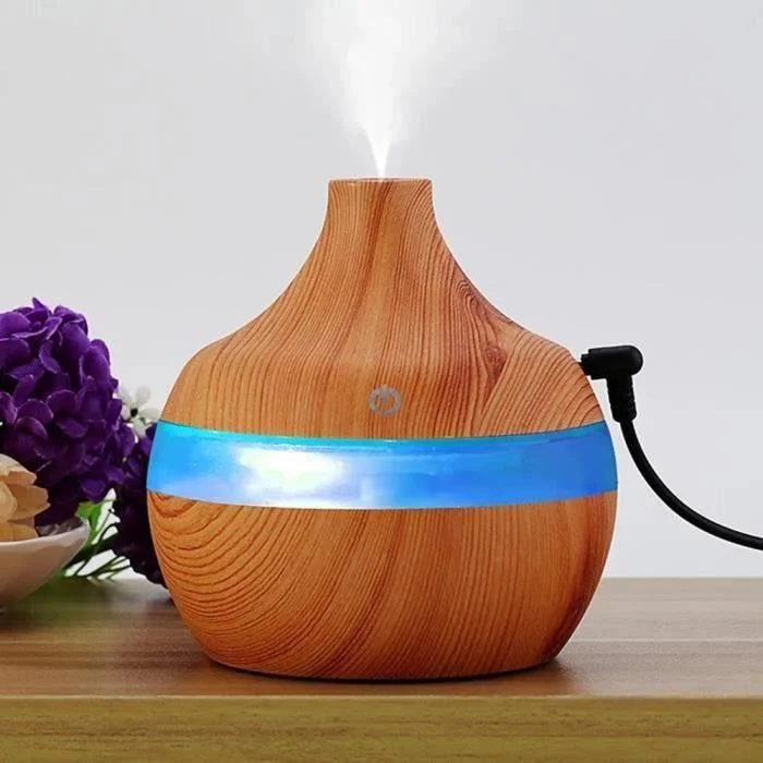 TD® Diffuseur ultrasonique d'huile essentielle de l'humidificateur LED 300ml 7 changement couleur - Traitement Purificteur...