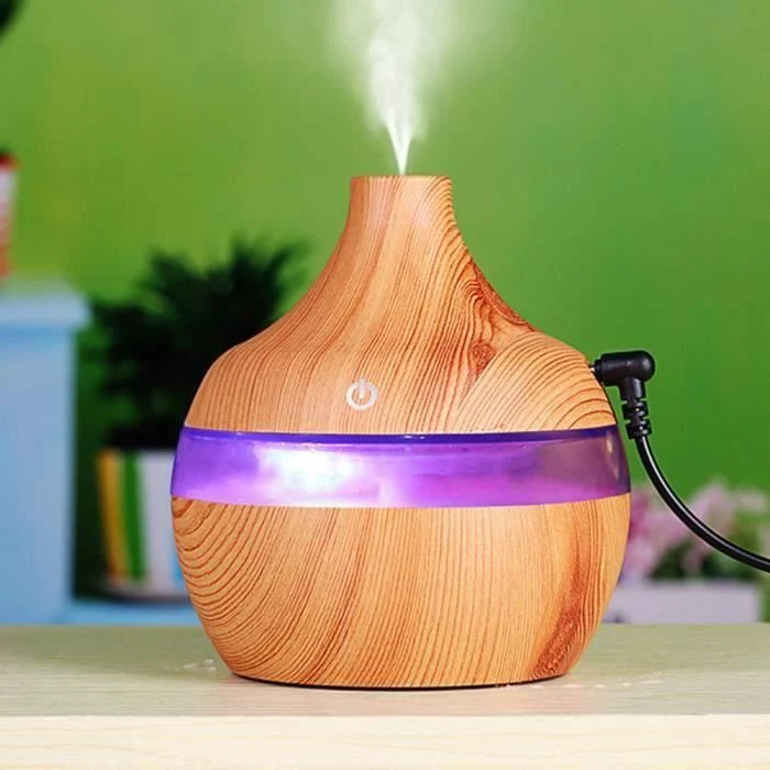 TD® Diffuseur ultrasonique d'huile essentielle de l'humidificateur LED 300ml 7 changement couleur - Traitement Purificteur...