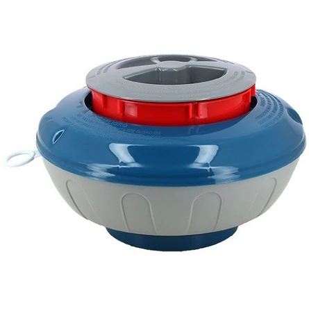 DOSEUR DE CHLORE FLOTTANT RENTRANT en Acier inoxydable brossé