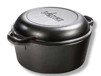 Double Oven Dutch 4.7L Lodge et assaisonné