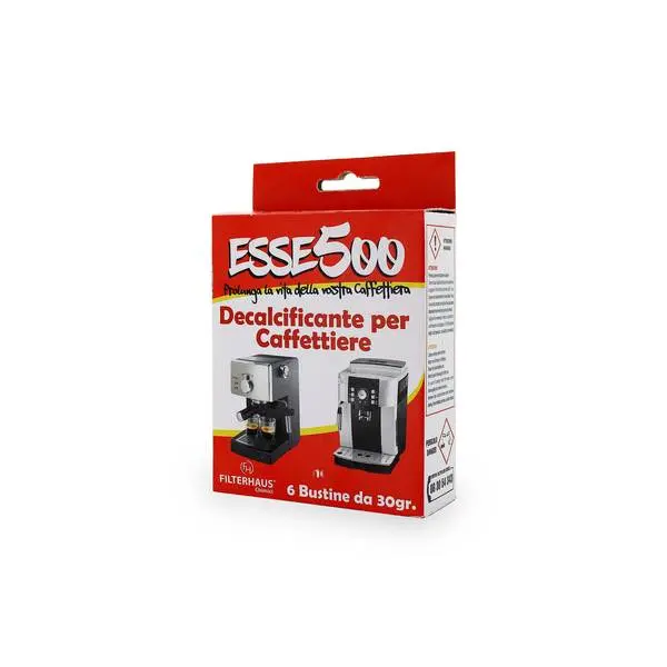 Détartrant Crystal à l'acide citrique pour machines à café Esse500 6 sachets 30g