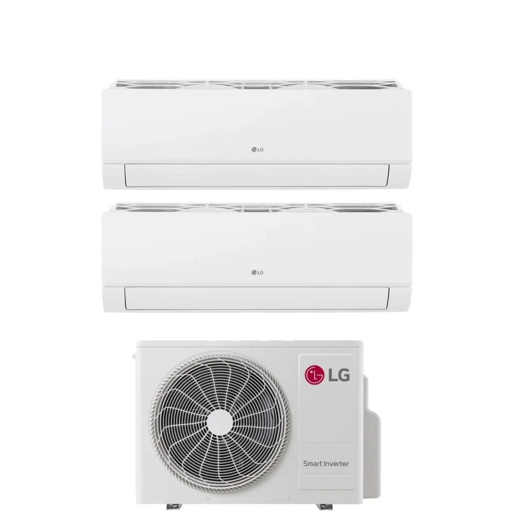 LG Dual Split Inverter Climatiseur Libero Smart 7 + 7 Series Avec Mu2r15 Ul0 R-32 Wi-Fi intégré 7000 + 7000 - Nouveau