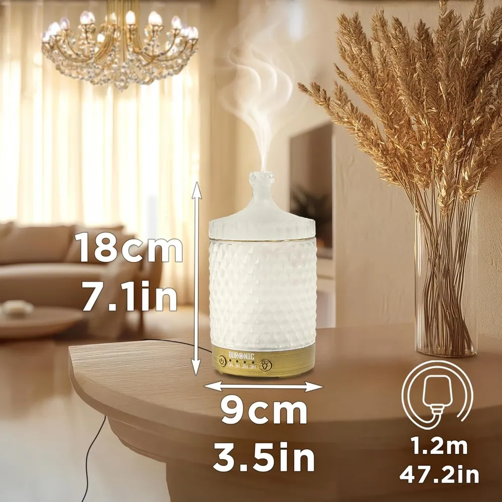 Duronic AD31 Diffuseur d’Arômes Brumisateur d’Huiles essentielles Purificateur d’air Naturel Humidificateur Aromathérapie...