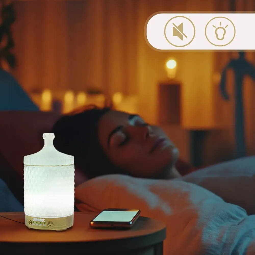 Duronic AD31 Diffuseur d’Arômes Brumisateur d’Huiles essentielles Purificateur d’air Naturel Humidificateur Aromathérapie...