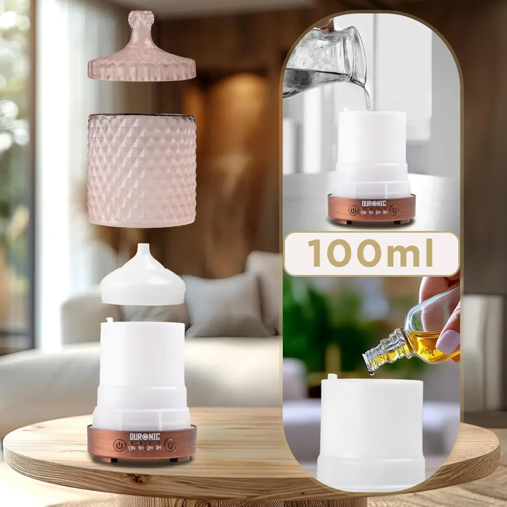 Duronic AD32 Diffuseur d’Arômes Brumisateur d’Huiles essentielles Purificateur d’air Naturel Humidificateur Aromathérapie...