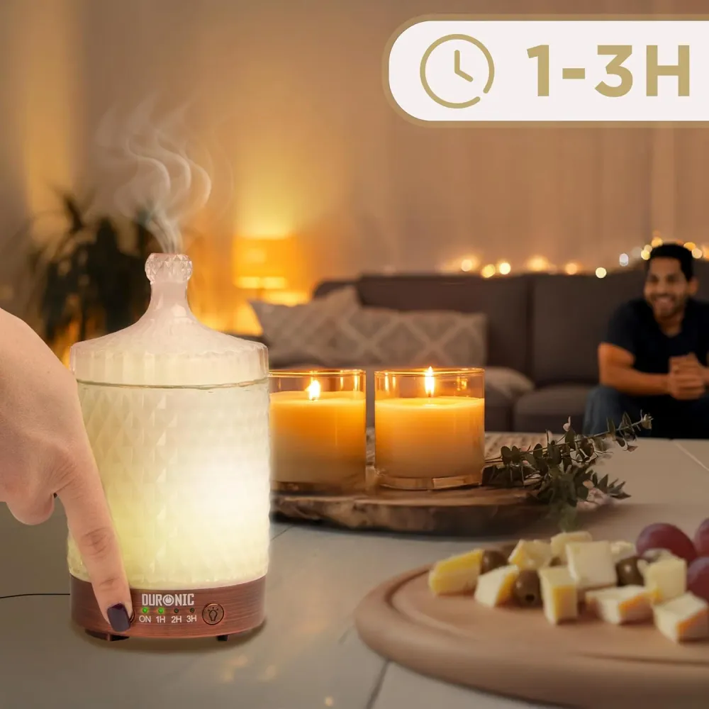 Duronic AD32 Diffuseur d’Arômes Brumisateur d’Huiles essentielles Purificateur d’air Naturel Humidificateur Aromathérapie...