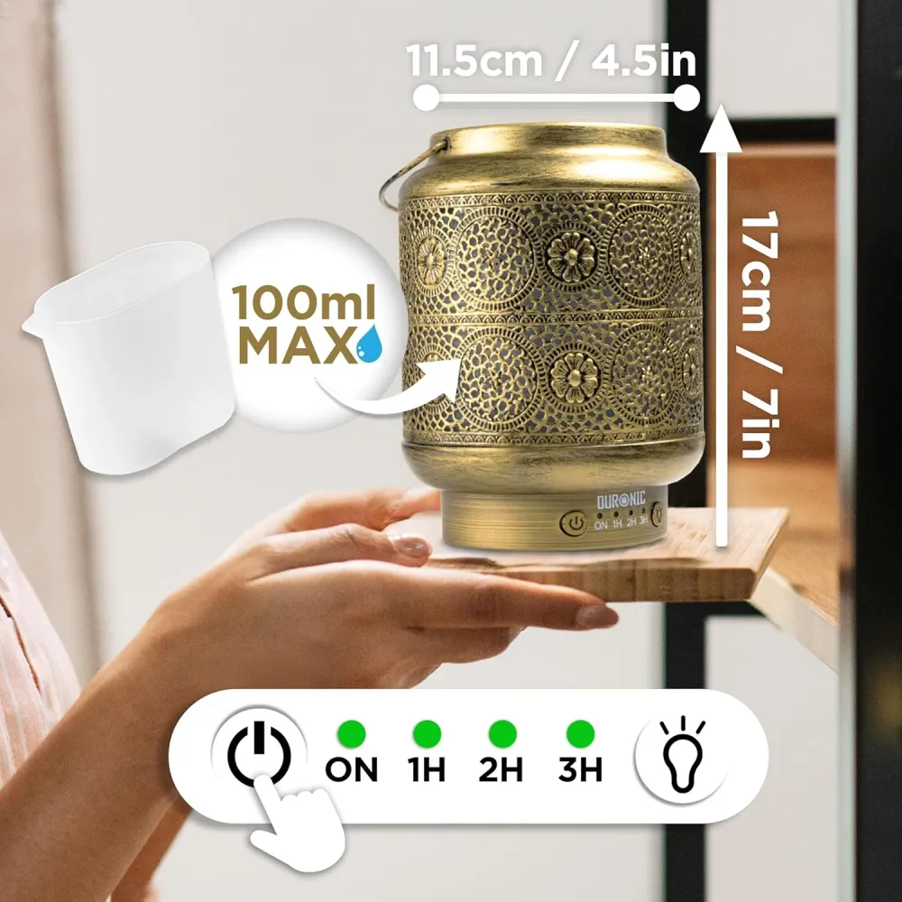 Duronic AD42 Diffuseur d’Arômes Brumisateur d’Huiles essentielles Purificateur d’air Naturel Humidificateur Aromathérapie...