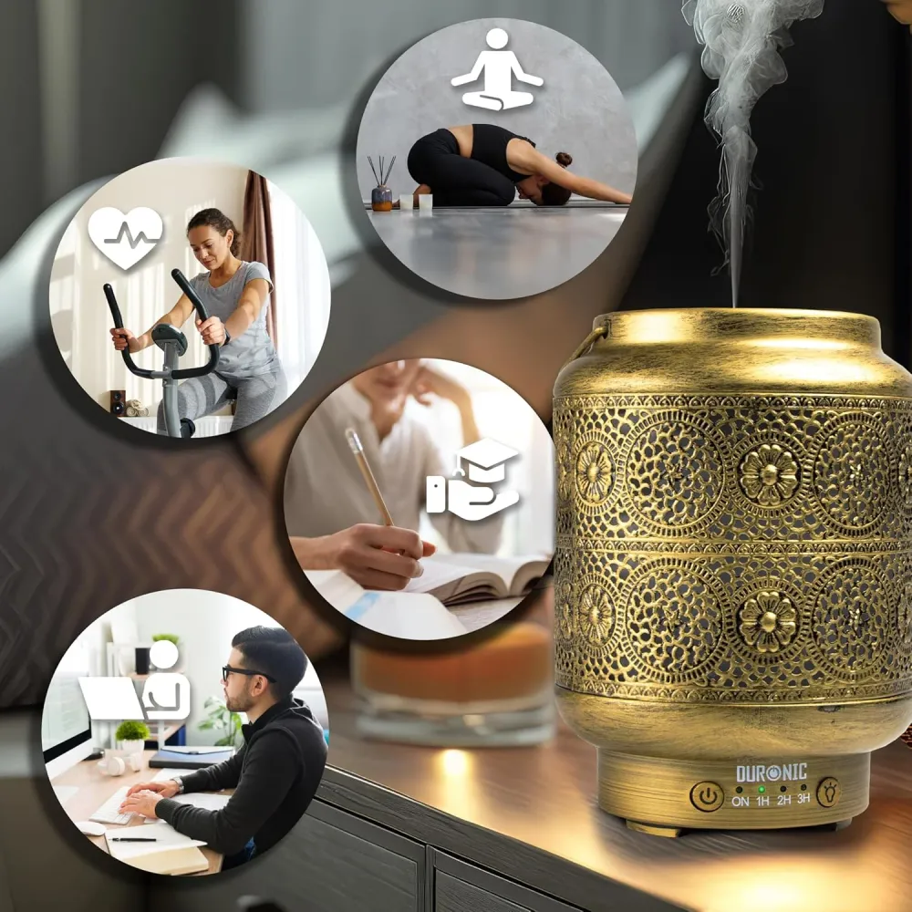 Duronic AD42 Diffuseur d’Arômes Brumisateur d’Huiles essentielles Purificateur d’air Naturel Humidificateur Aromathérapie...