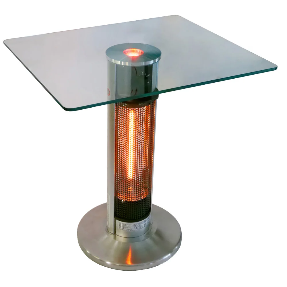 Table de style bistrot Ener-g+ avec tour infrarouge et lumière LED EBI