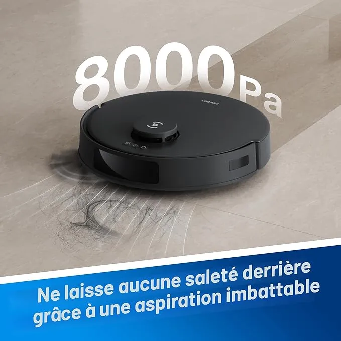 ECOVACS DEEBOT N20 Pro Plus – Robot aspirateur puissant avec station de vidange (Boite ouevrte)