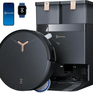 ECOVACS DEEBOT T50 MAX PRO OMNI – Robot Aspirateur et Laveur avec Station Tout-en-un (Boite ouverte)