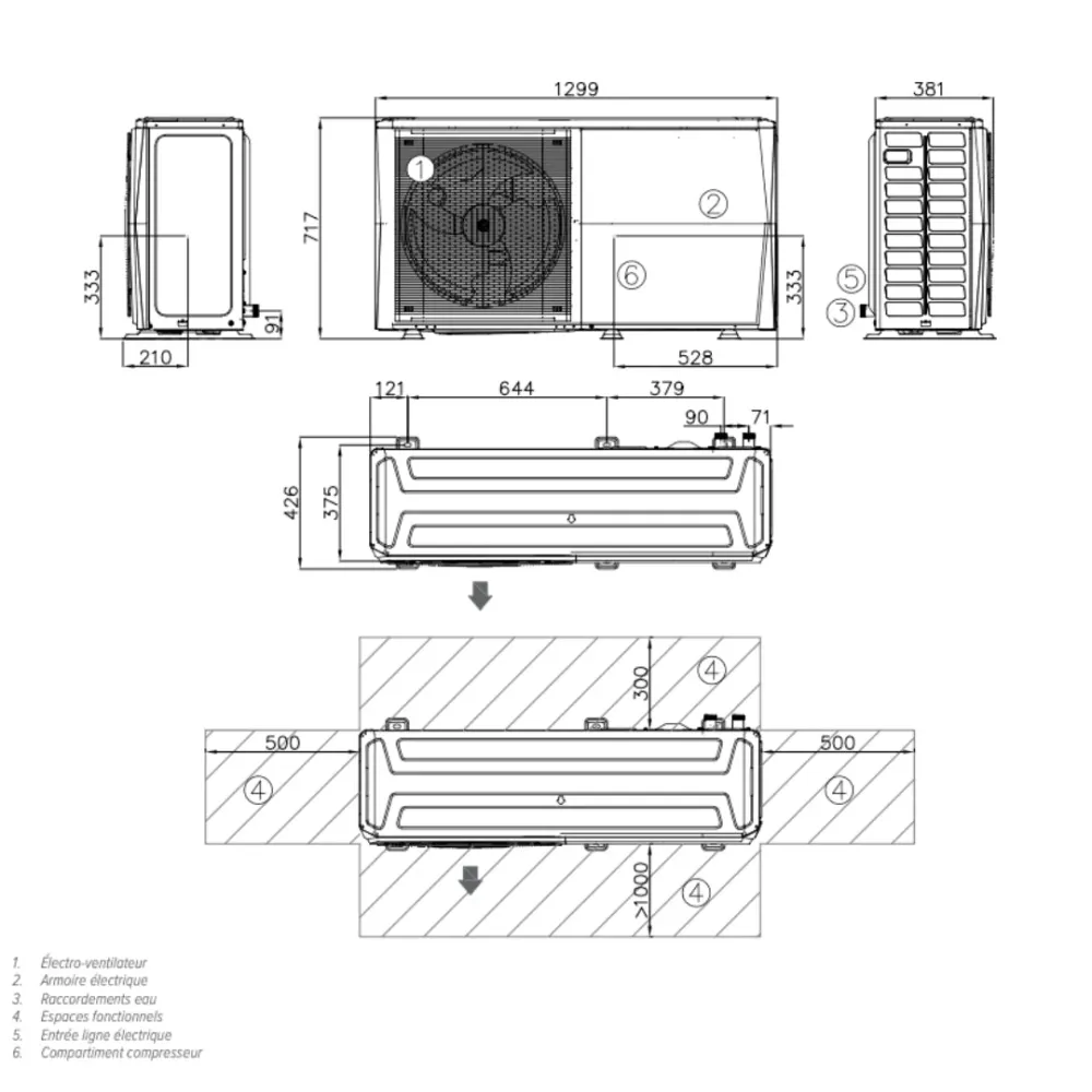 Edge F - 6kw monophasé - Pompe à chaleur R290