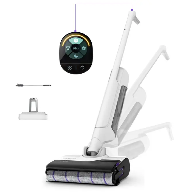 X-Clean 10 Aspirateur laveur sans fil, Longue autonomie, Nettoyage et séchage automatique Electro Maisonette