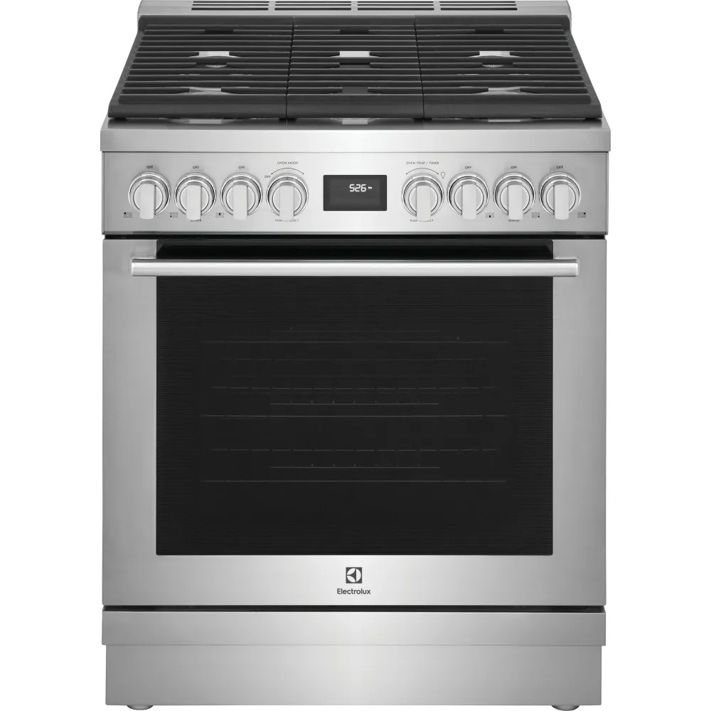 Electrolux Cuisinière amovible à biénergie de 30 po ECFD3068AS Classe Énergétique