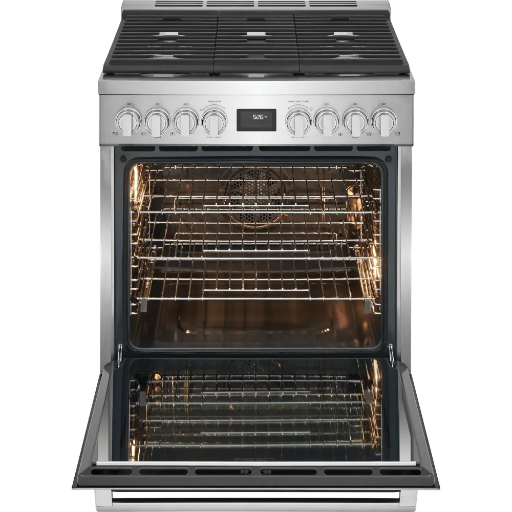 Electrolux Cuisinière amovible à biénergie de 30 po ECFD3068AS Classe Énergétique