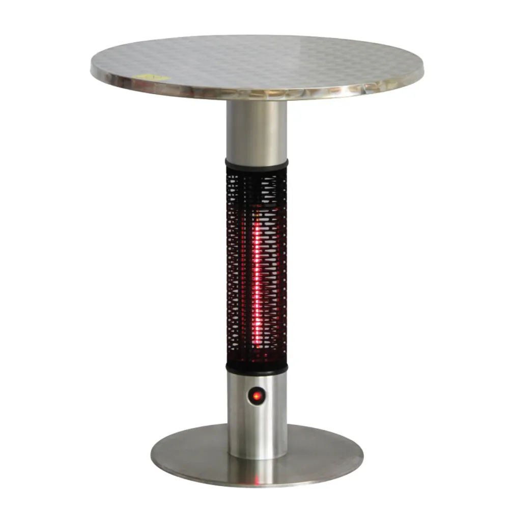 Ener-G+ HEA-115J88-GOLD Table Bistro Extérieur Infrarouge Integré de 1500 W Argent