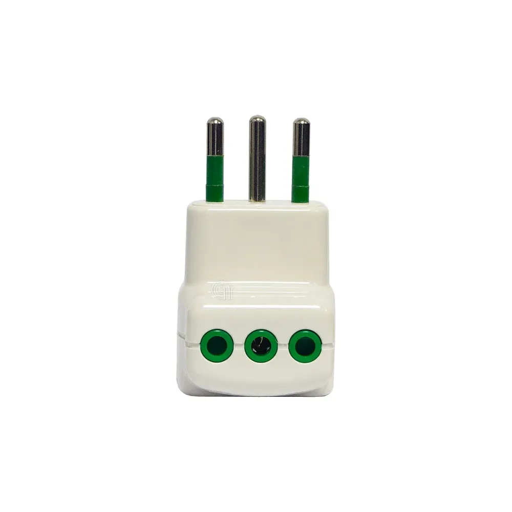 Ensemble de 10 adaptateurs tripolaires 2P+T 10A Mondo pour appareils électroménagers