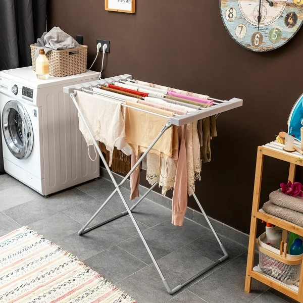 Etendoir à linge électrique pliable 120W - Livraison offerte